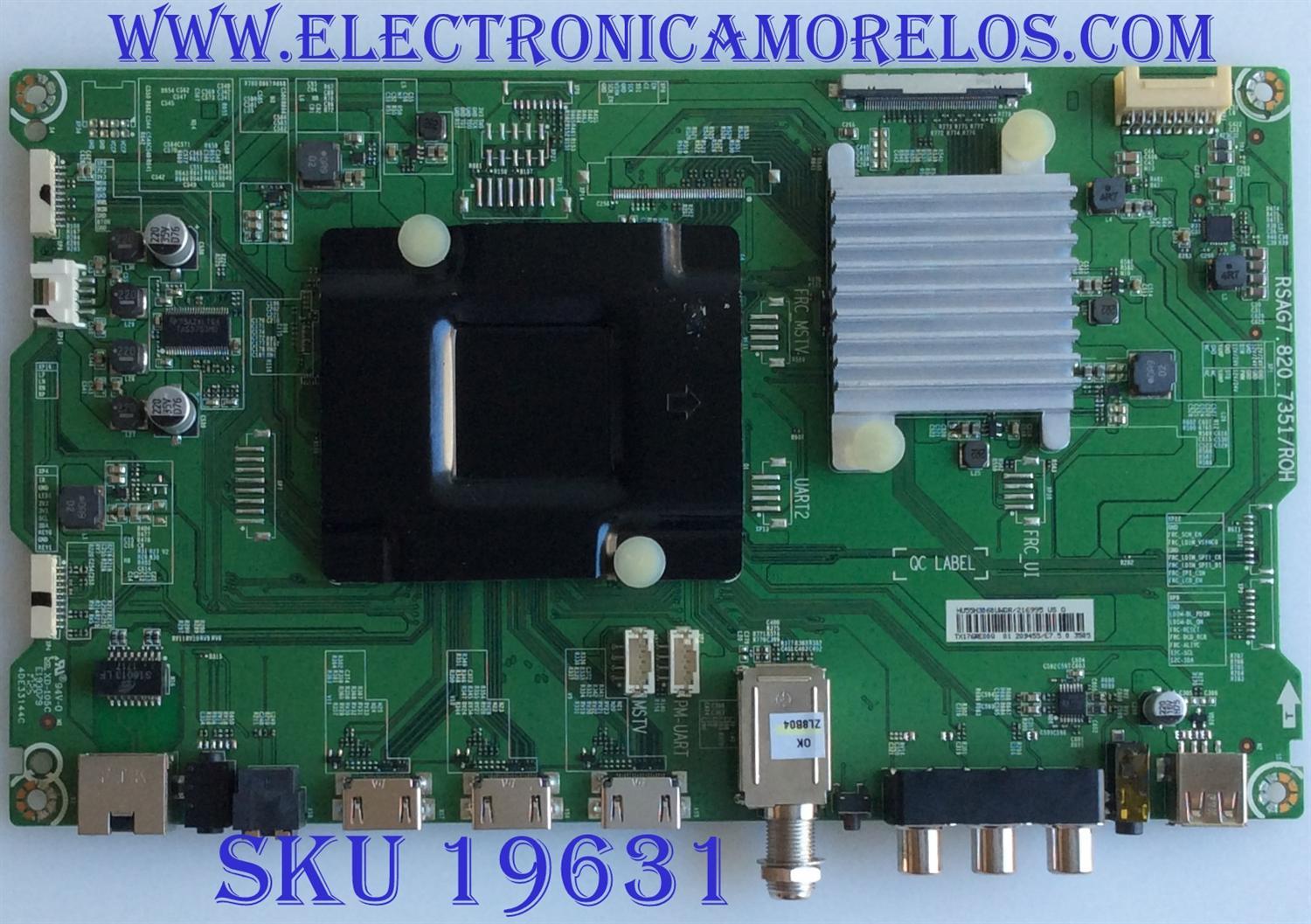 MAIN / SHARP / 216995 / RSAG7.820.7351/ROH / 209455 / PANEL HD550K3U82-K1\S2\BBY\GM\ROH / MODELO LC-55LBU591U
