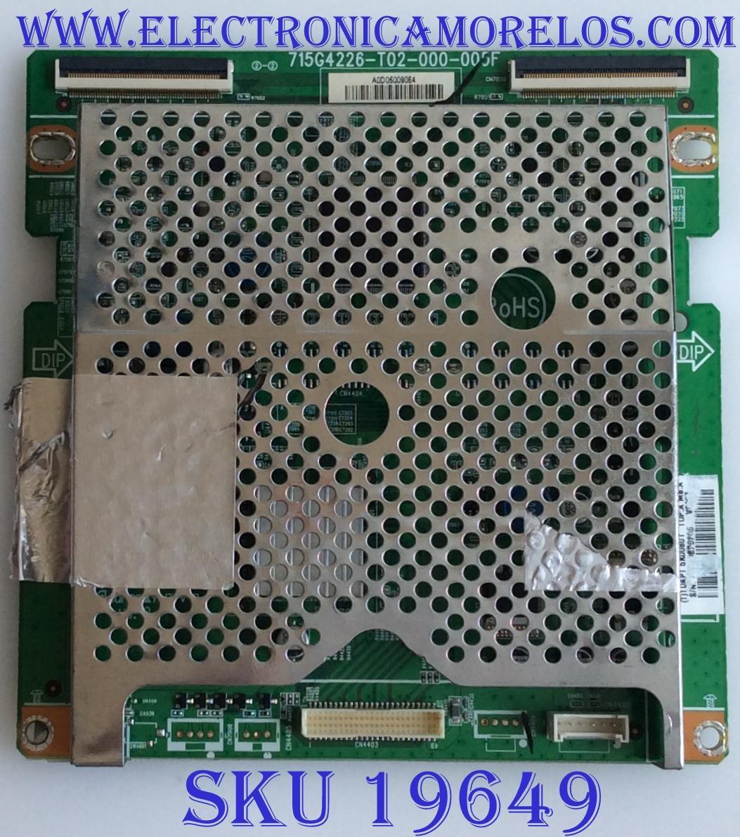 TARJETA PC / VIZIO / CBPFTQAPT5K00801 / (T)TQAPT5K00801 / 715G4226-T02-000-005F / PANEL LC420WUH-SCA1 / MODELO E421VA