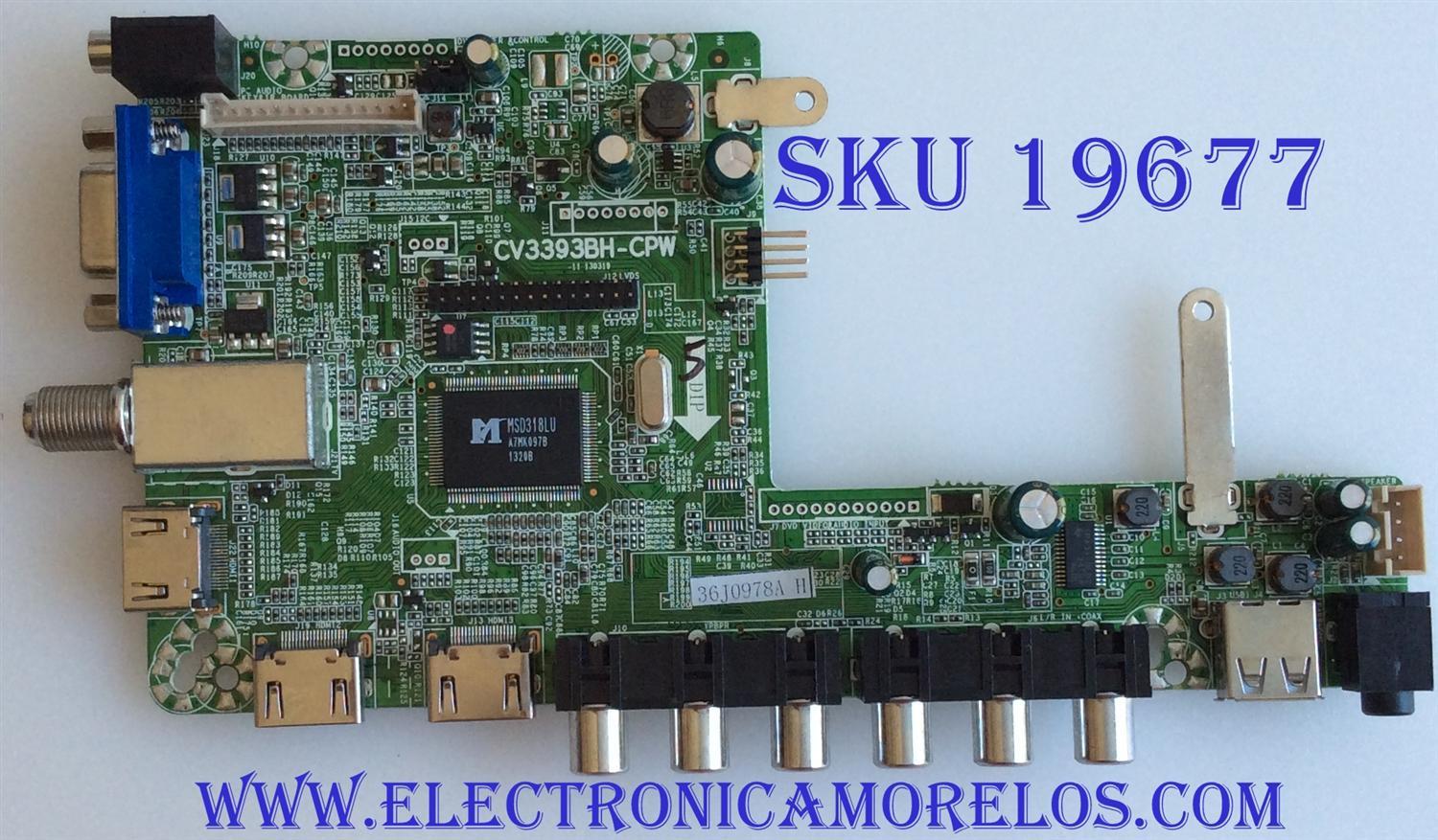 MAIN / SEIKI / 36J0978A V.1 / CV3393BH-CPW / BLS20130605Y / 36J0978AH / PANEL BLD315CB04 / MODELO SE32FY22