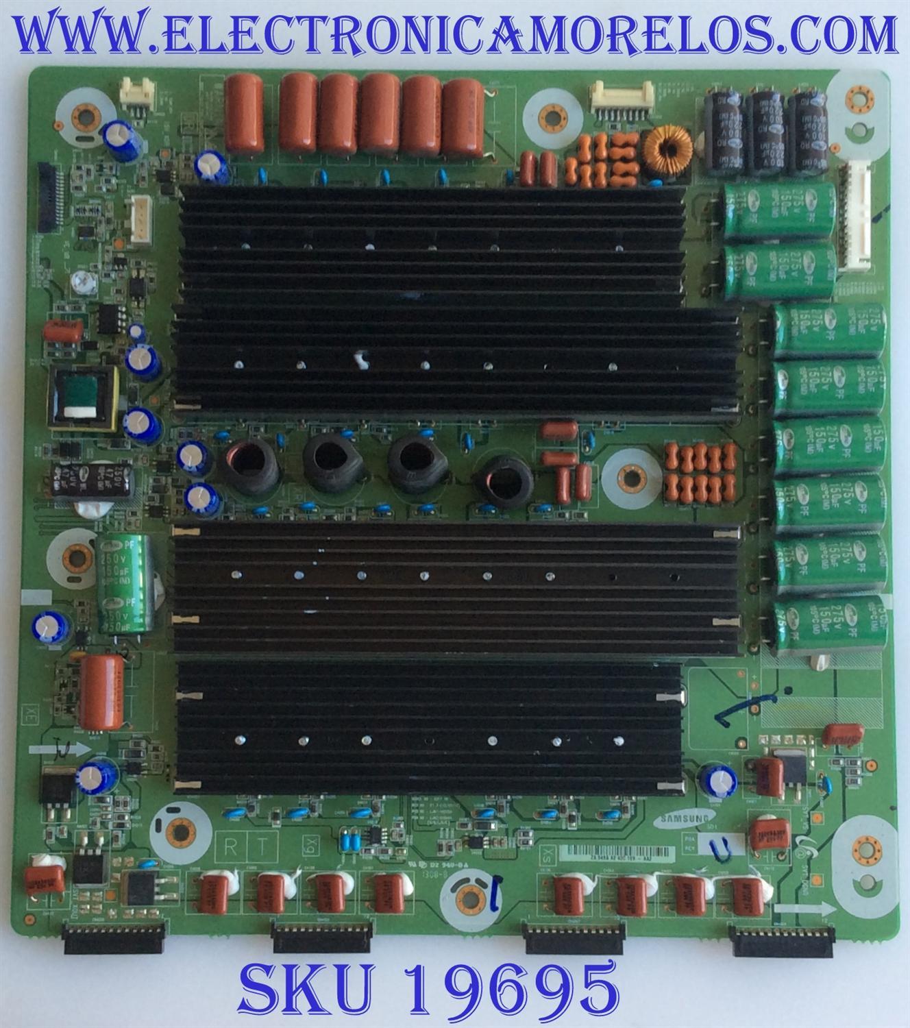 X-SUS / SAMSUNG / BN96-25208A / LJ41-10322A / LJ92-01949A / 949A /  MODELO PN60F8500AFXZA US01