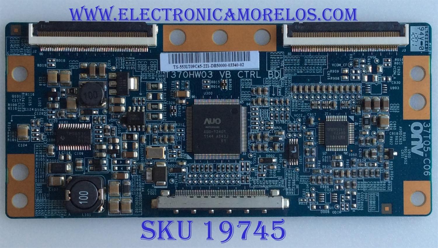 T-CON / LG / 55.31T09.C45 /  T370HW03 / 5531T09C45 / PANEL  T320HVN01.4 / MODELO 32CS560-UE AUSDLUR