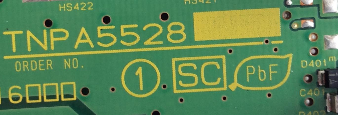 Y-SUS / PANASONIC / TXNSC1RFUU / TNPA5528AF / 5528AF / PANEL MC127FJ1531 / MODELO TC-P50ST50 - Imagen 2