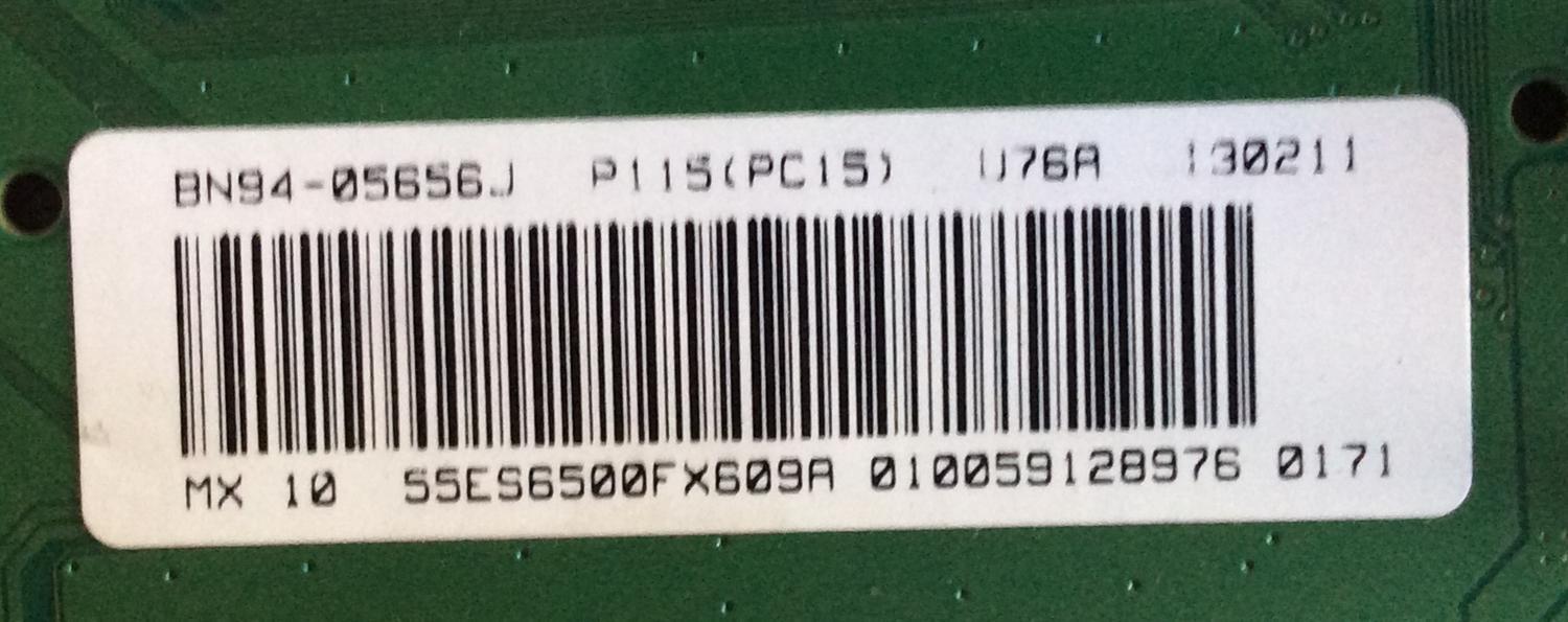 MAIN / SAMSUNG / BN94-05656J / BN97-06933A / BN41-018112A / PANEL LTJ550HW08-V / MODELO UN55ES6500FXZA TS01 / (NOTA  IMPORTANTE BALUM DAÑADO) - Imagen 2