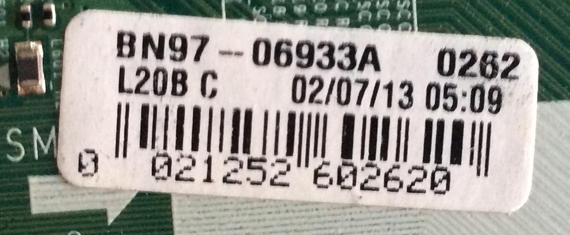 MAIN / SAMSUNG / BN94-05656J / BN97-06933A / BN41-018112A / PANEL LTJ550HW08-V / MODELO UN55ES6500FXZA TS01 / (NOTA  IMPORTANTE BALUM DAÑADO) - Imagen 3