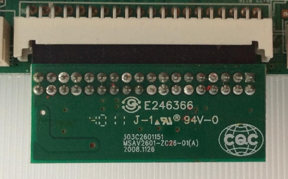 MAIN / WESTINGHOUSE / 222-111005001 / MSAV2601-ZC26-01(A) / 303C3207073 / 222-111020006 / PANEL T315XW04 V.8 / MODELO LD-3240 TW-63811-A032C - Imagen 2