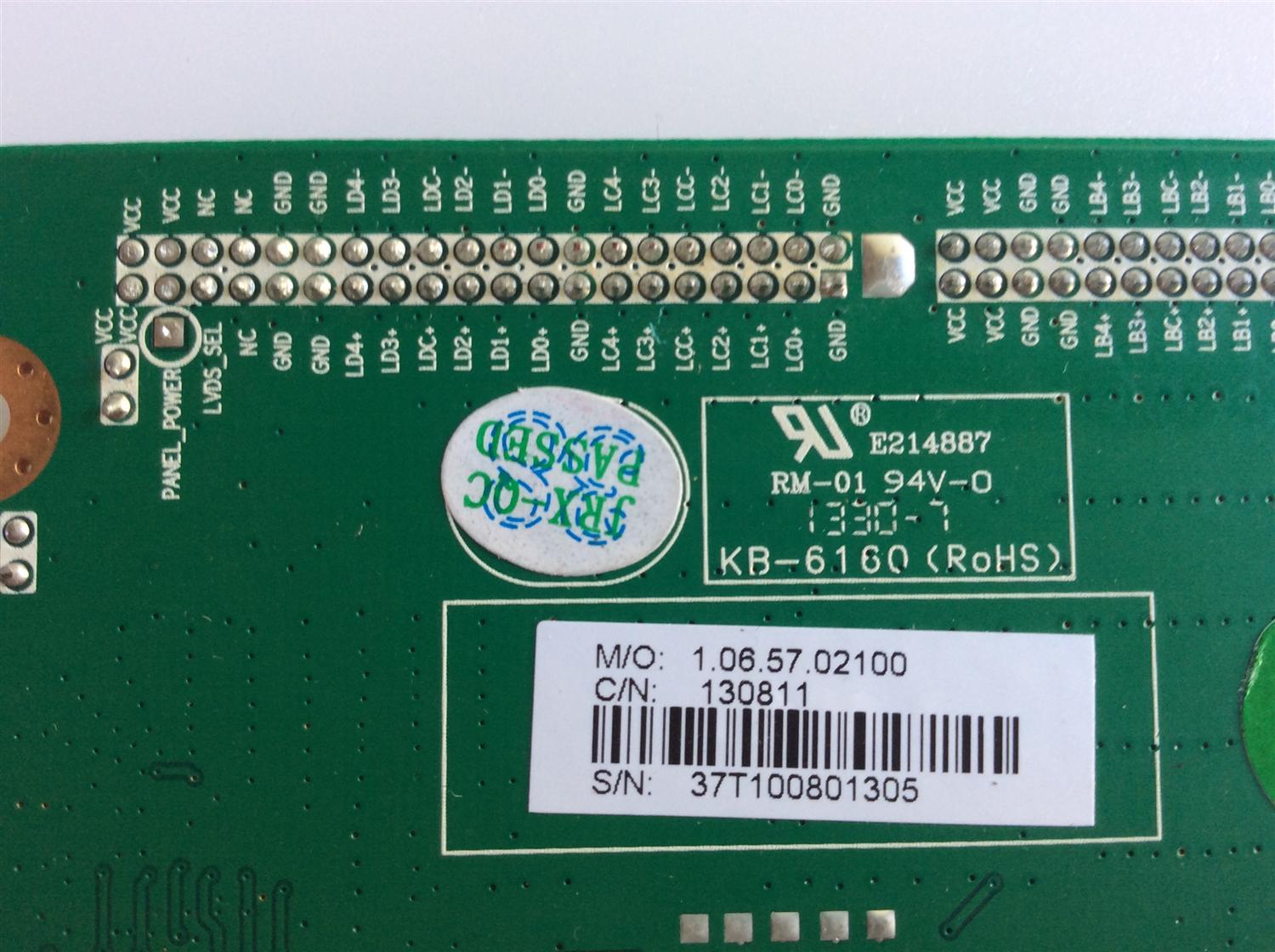 TARJETA INTERFACE/ 1.06.57.02100 / CV6M30L-A / 37T1008  /  130811 - Imagen 2