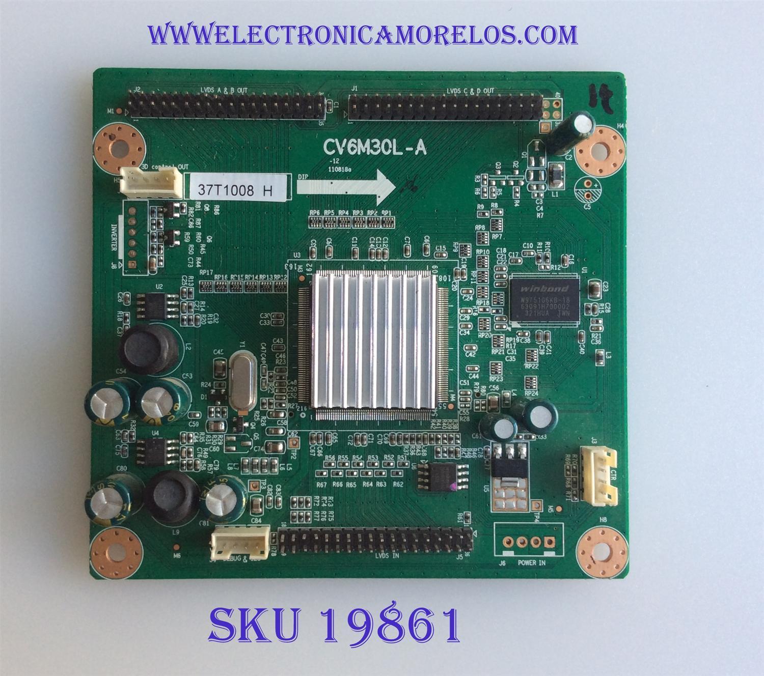 TARJETA INTERFACE/ 1.06.57.02100 / CV6M30L-A / 37T1008  /  130811
