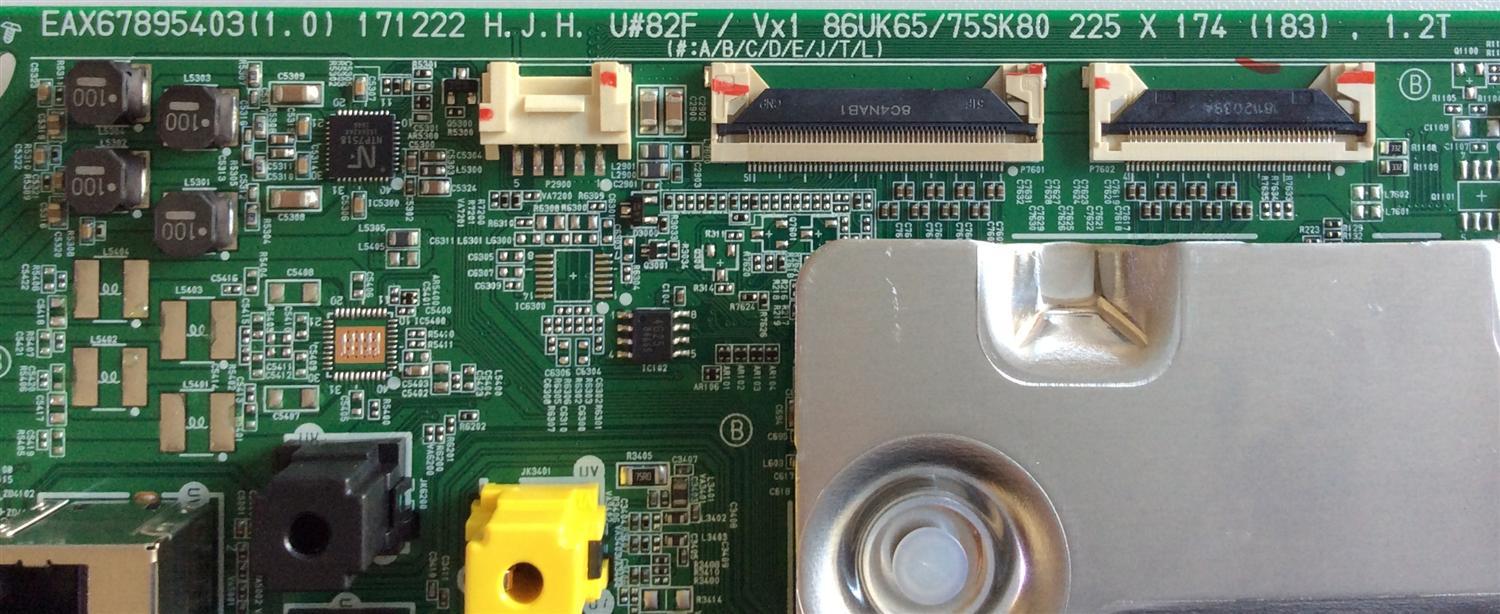 MAIN / LG EBT65200614 / EAX67895403(1.0)  / PANEL HC860DQF-SLUR1-2142 / MODELOS / 86UK6570PUB.BUSWLJR / 9A1L00F7 / 86UK6570PUB 9A1L00F7 - Imagen 3