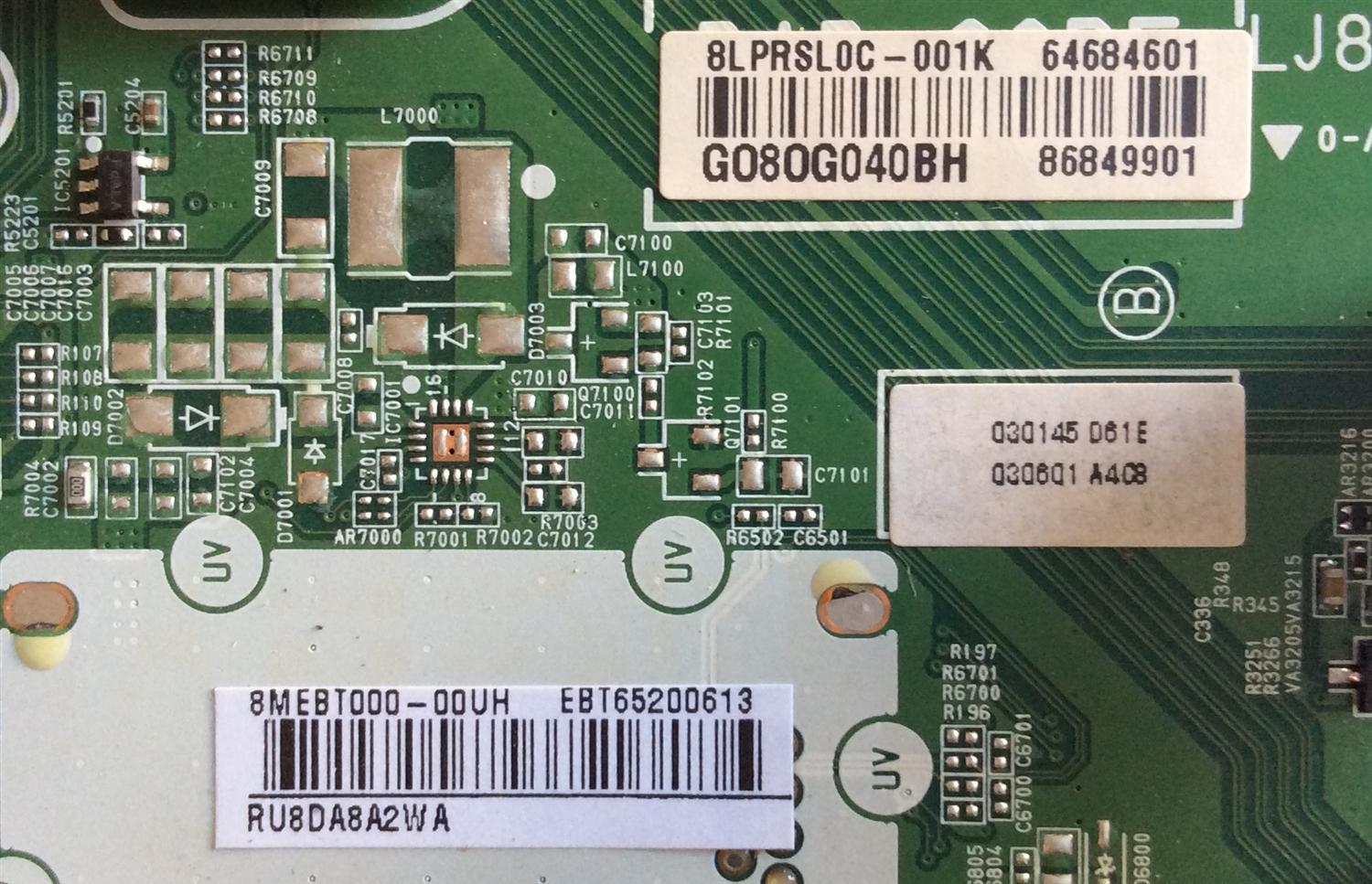 MAIN / LG EBT65200613 / EAX67895403(1.0) / 64684601 / 86849901 / PANEL HC860DQF-SLUR1-2142 / MODELO 86UK6570PUB 8M1L00SS / 86UK6570PUB.AUSWLJR  - Imagen 3
