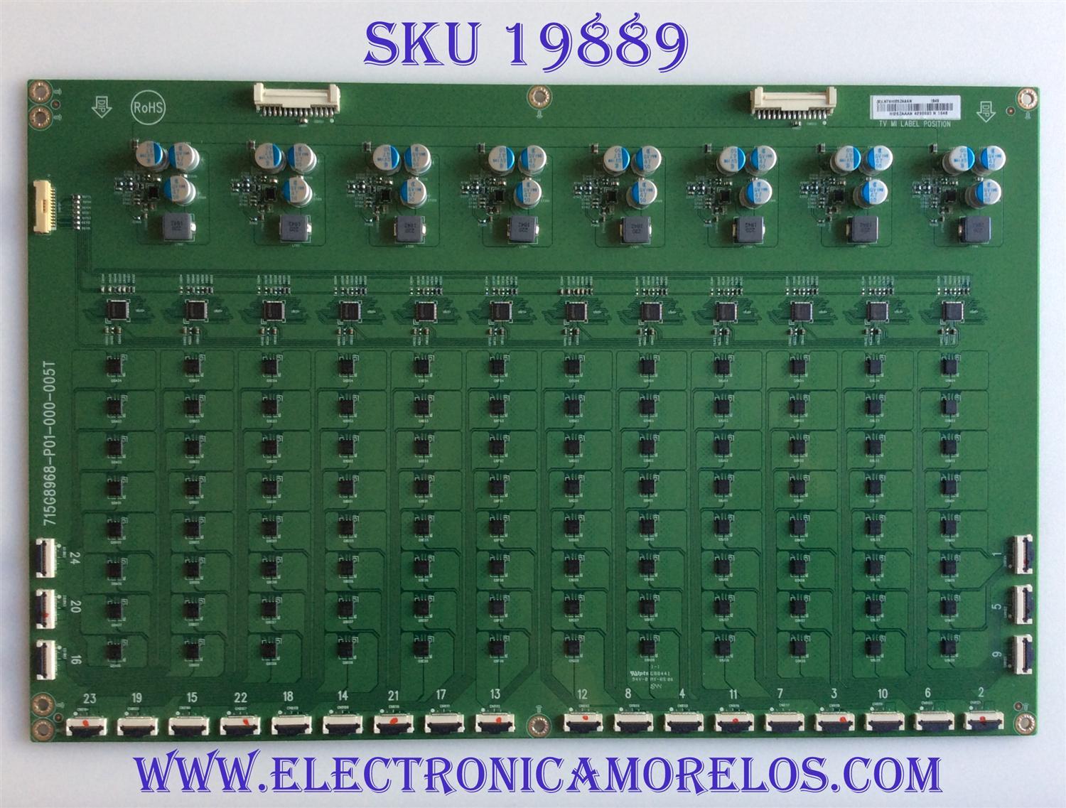 DRIVER / VIZIO LNTVHI26ZAAAN / 715G8968-P01-000-005T / PANEL T650QVF09.0 / DISPLAY T650QVN07.2 / MODELO PQ65-F1 LTMAXRLU