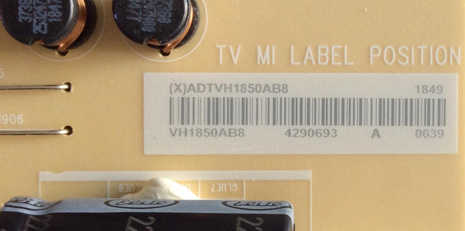 FUENTE DE PODER / VIZIO ADTVH1850AB8 / 715G9301-P02-000-003S / VH1850AB8 / PANEL T650QVF09.0 / MODELO PQ65-F1 LTMAXRLU - Imagen 3