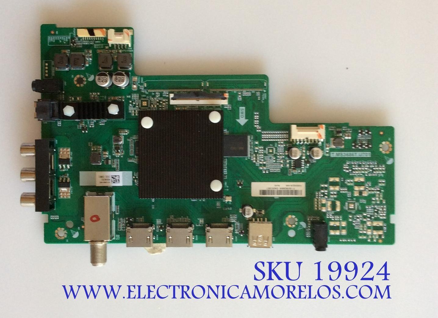 MAIN / SHARP / F18080964 / T.MS3686T.U701 / HV650QUB-N90 / HU65A6101U / 233331 / E180811 / PANEL HD650S1U71 /S0/GM/ MODELO LC65Q6020U 