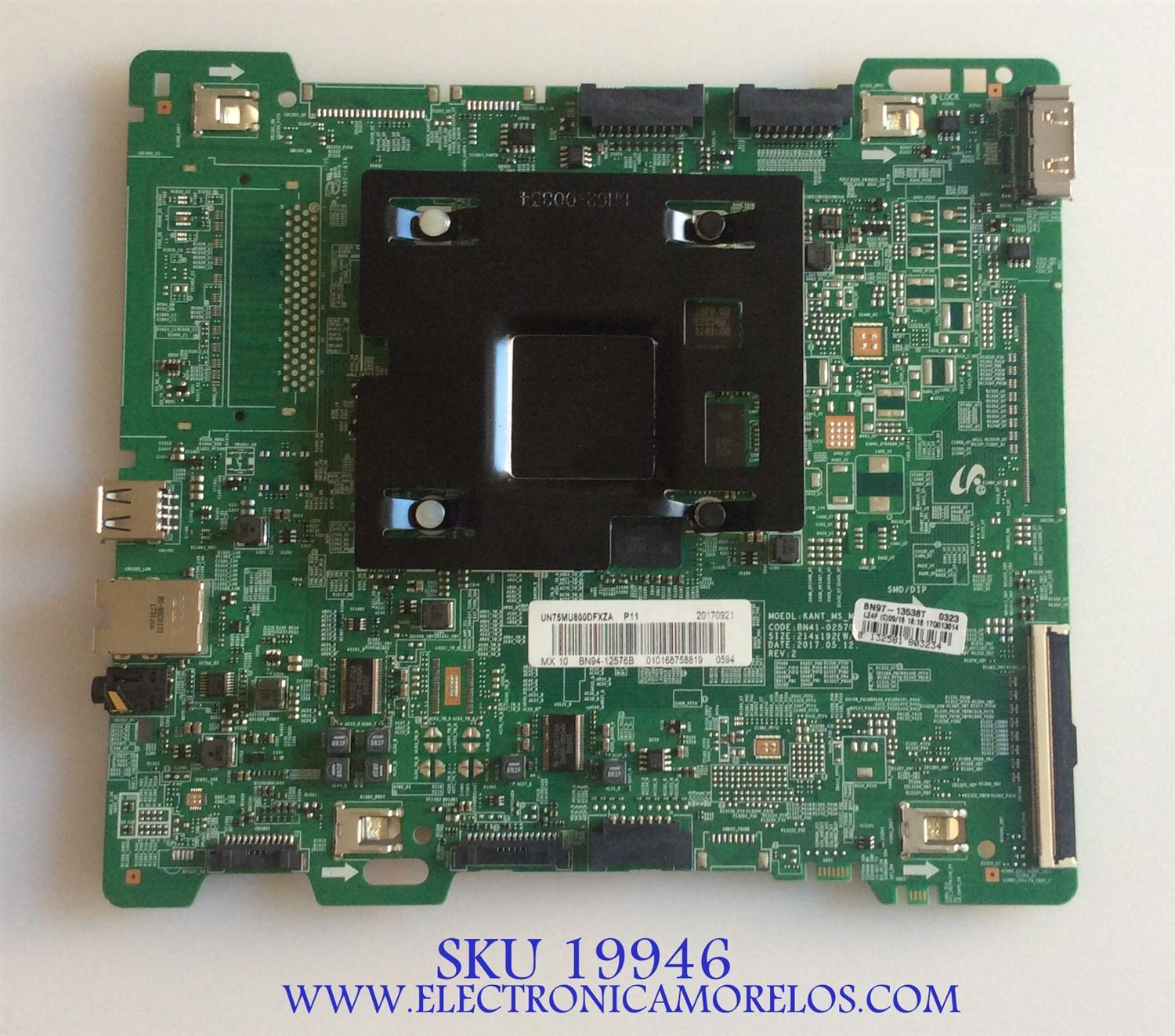 MAIN / SAMSUNG / BN94-12576B / BN97-13538T / BN41-02570B / PANEL  CY-KM075FLLV9H / MODELO UN75MU800DFXZA FB03