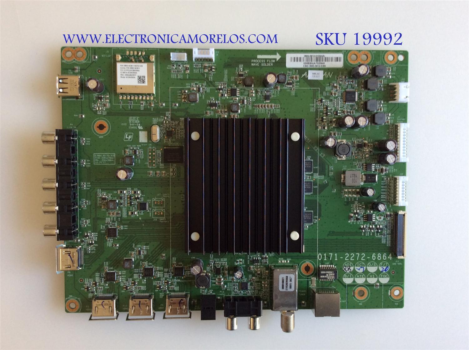 MAIN / VIZIO / 3665-0912-0150 / 0171-2272-6864 / 3665-0912-0395 / PANEL LSC650FN10-601 / MODELO M65-F0 LAUSXAKU