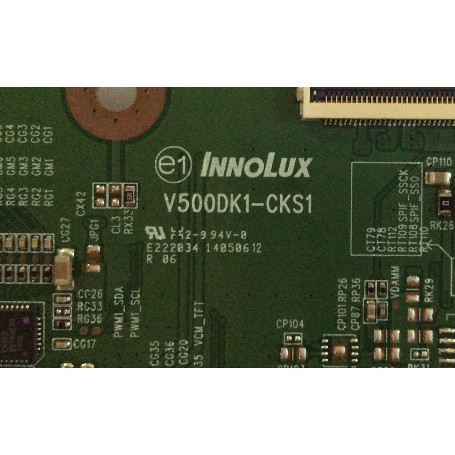T-CON/VIZIO/V500DK1-CKS1/V500DK1-CKS1/5FF155KTR/PANEL TPT500DK1-QS1   REV:SC1A/MODELO P502UI-B1   LTM6RKCQ/ - Imagen 3