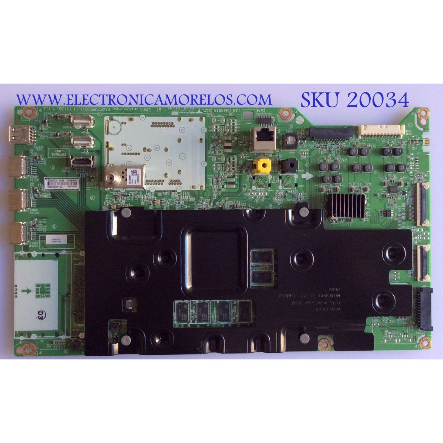 MAIN / LG / EBT64605801 / EAX67685603 / 8J1L00LC-0005 / PANEL LE550AQD (LL)(A1) / MODELO OLED55E8PUA.AUSWLH