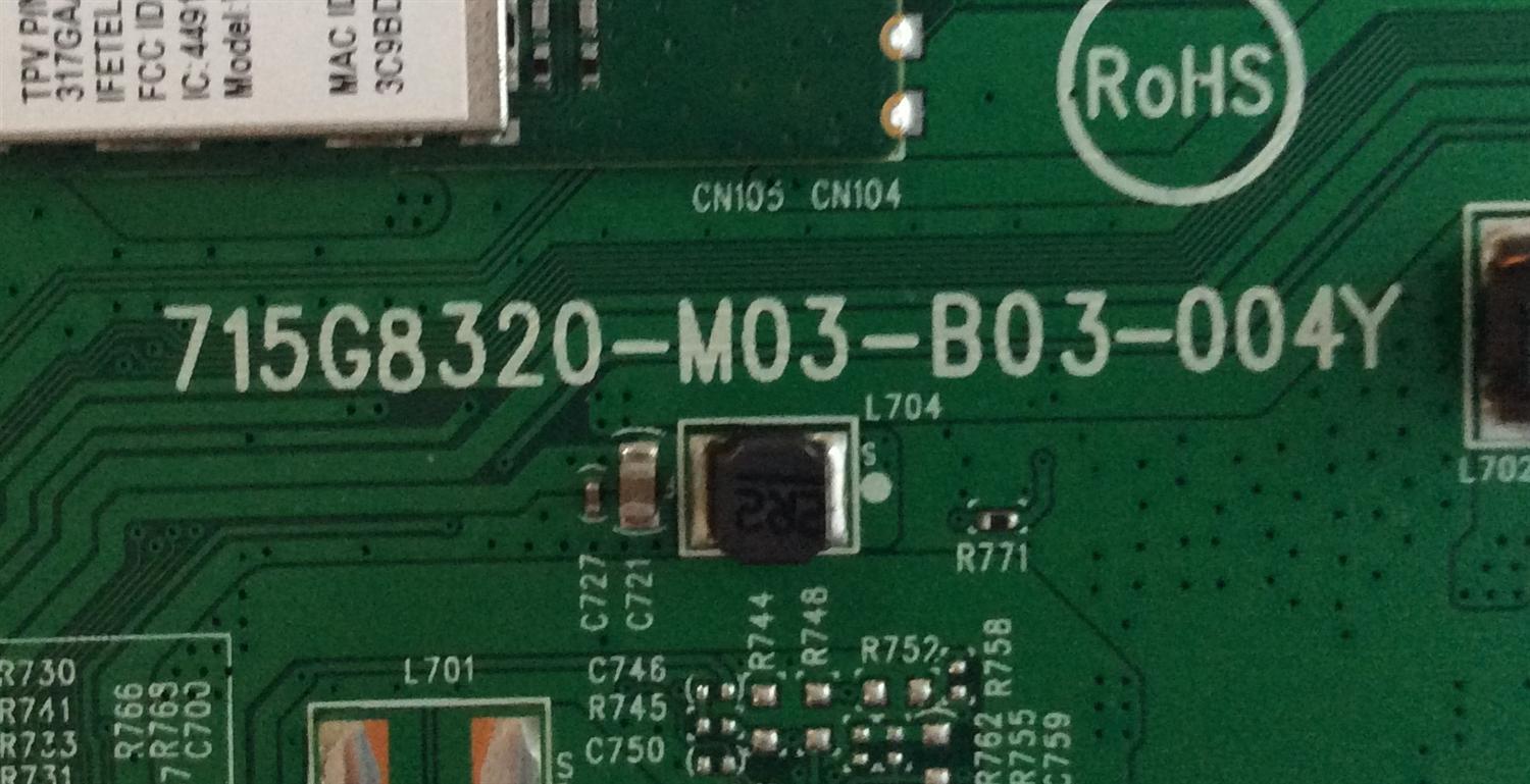 MAIN / VIZIO / 756TXICB02K0340 / 715G8320-M2B-B03-004Y / XICB02K034 / PANEL TPT320B5-FHBN0.K REV. 49P2AN / MODELO D32F-F1 LTQUVMQU  - Imagen 3