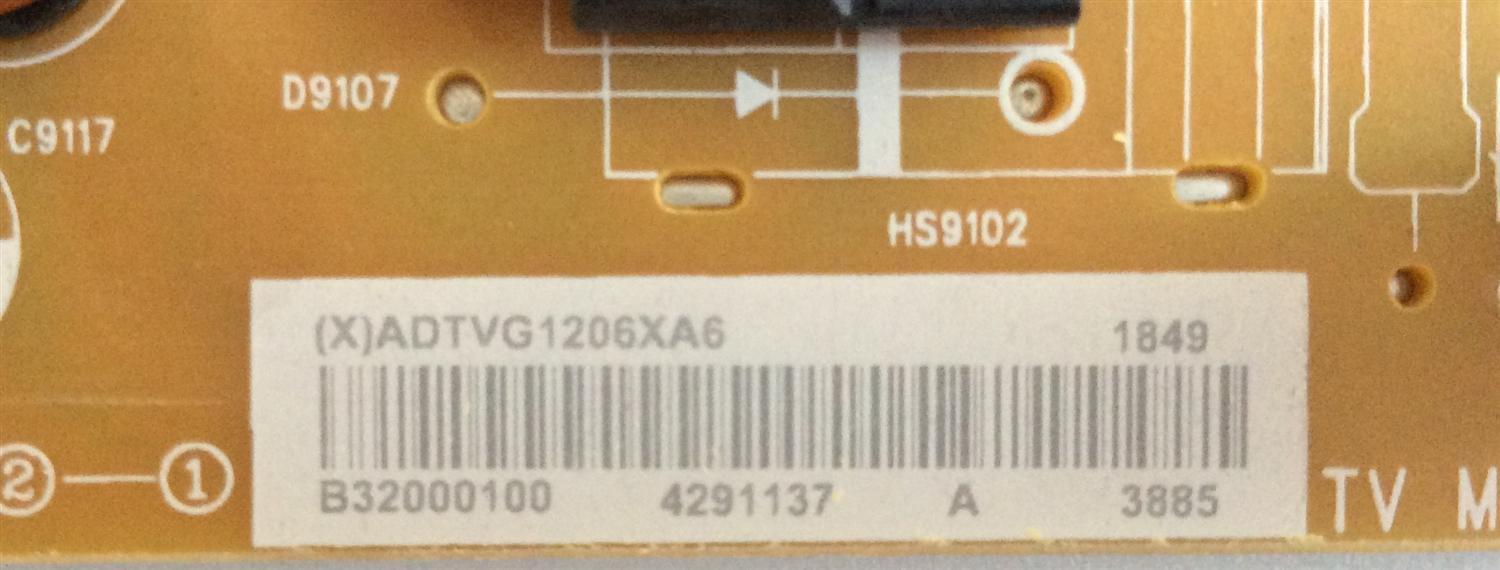 FUENTE DE PODER / VIZIO / ADTVG1206XA6 / 715GA182-P01-000-002S / (X)ADTVG1206XA6 / PANEL TPT320B5-FHBN0.K REV. 49P2AN / MODELO D32-F1 LTQUVMQU - Imagen 4