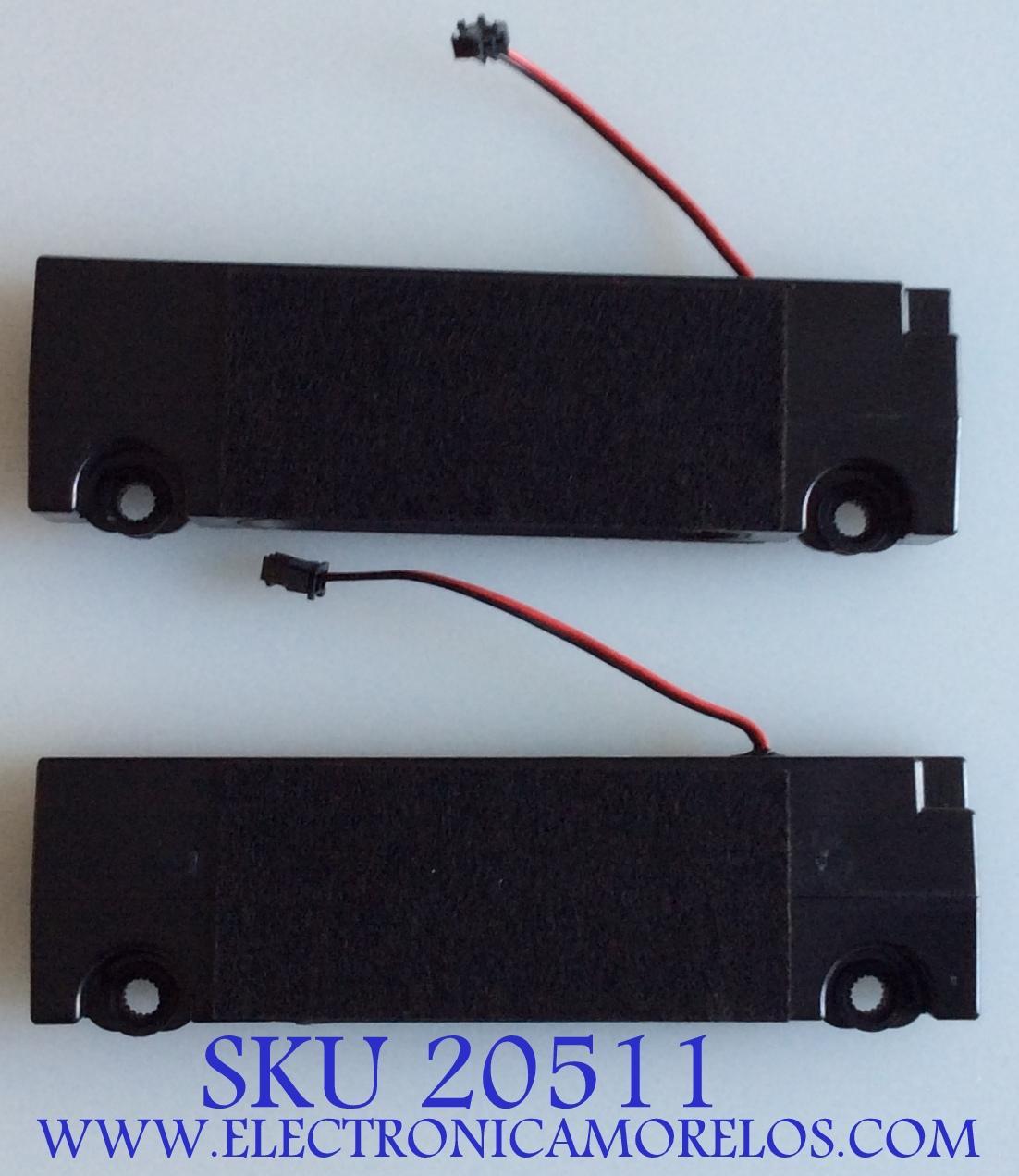 KIT DE BOCINAS PARA TV RCA / 20170912 / YX25180-A1A-10W-8 / MODELO RTRU6527-US