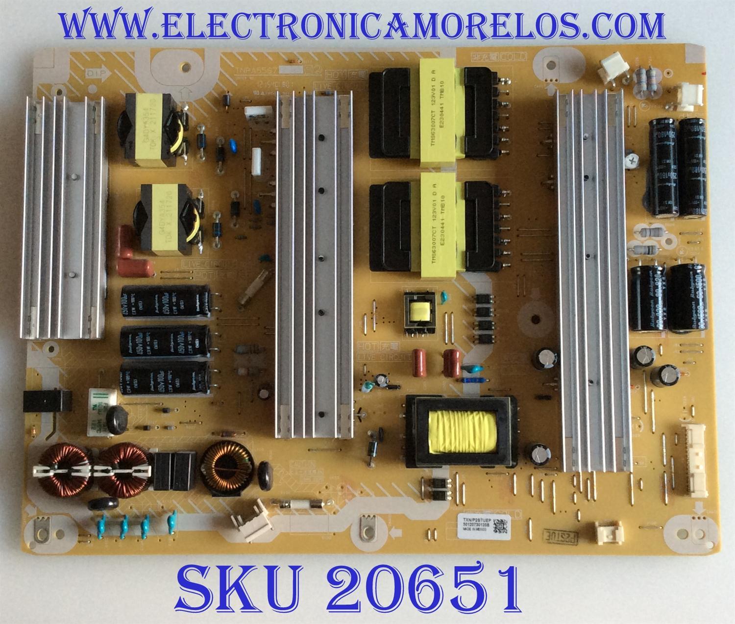 FUENTE DE PODER / PANASONIC TXN/P2STUEP / TNPA5567 / 50120730125B / PANEL MC127FJ1531 / MODELO TC-P50ST50