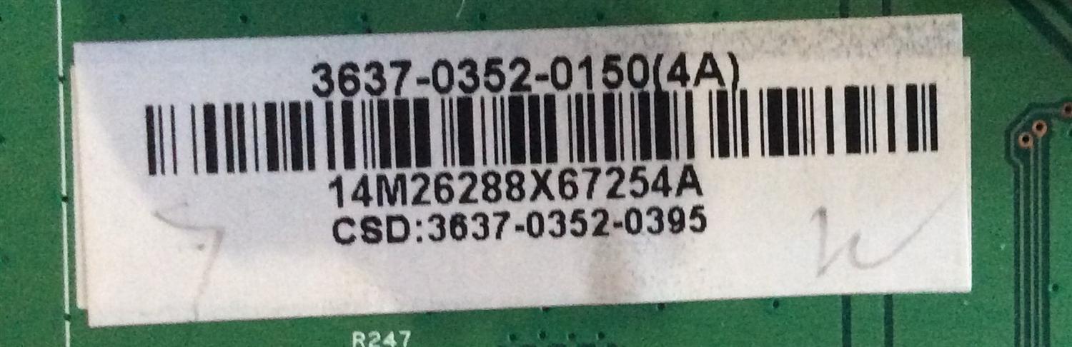 MAIN VIZIO / 3637-0352-0150 / 0171-2272-2634 / 3637-0352-0395 / PANEL LC370WXN-(SA)(B1) / LC370WUN (SA)(B1) / MODELO VO37LFHDTV10A - Imagen 2