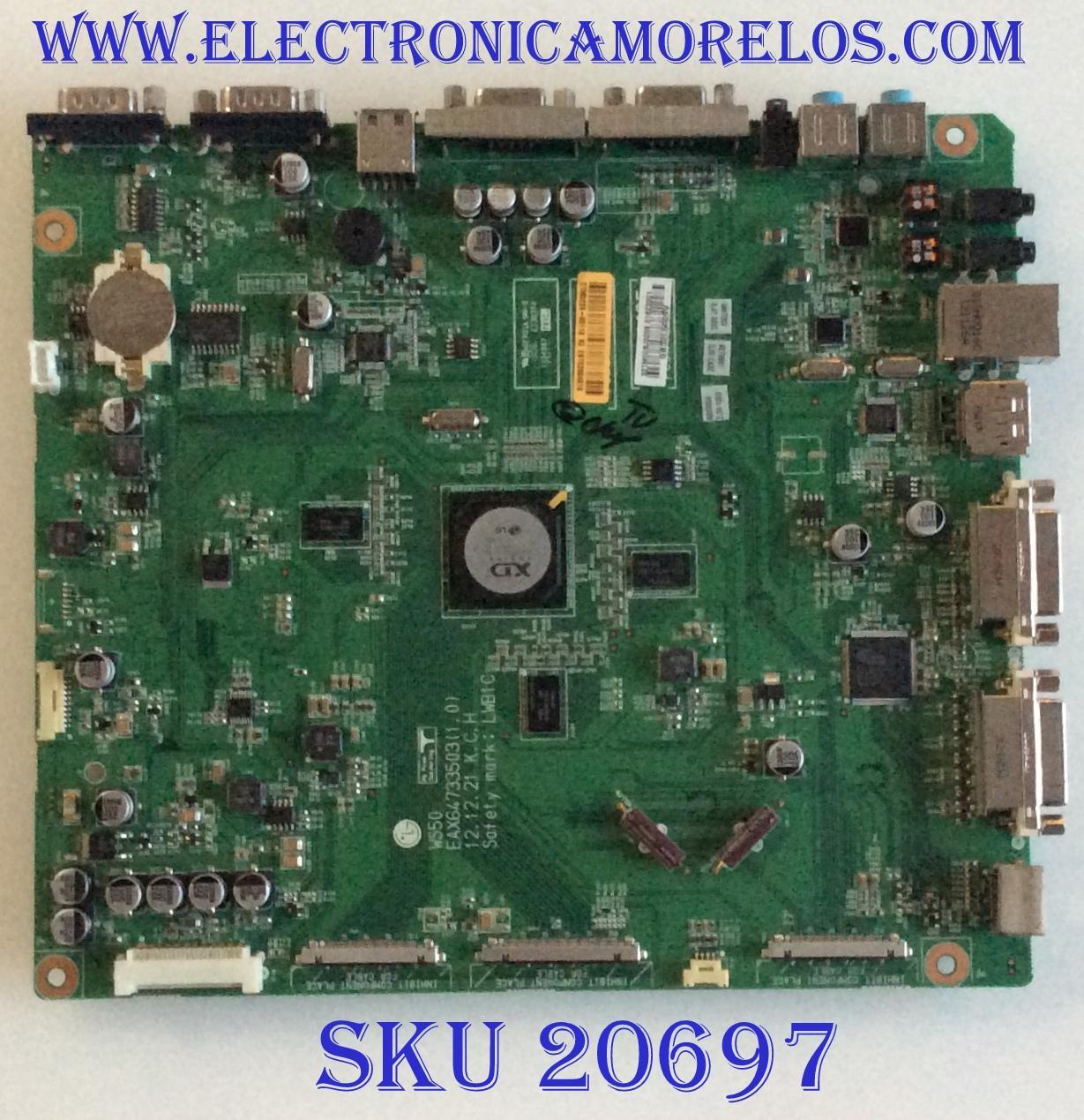 MAIN LG / EBT62084619 / EAX64733503(1.0) / 61823001 / PANEL LD470EUP(SE)(B1) / MODELOS 47WS50BS-BL.AUSJLH / 47WS50MS-B