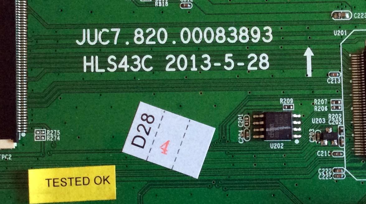 MAIN RCA / 920D3NU / JUC7.820.00083893 / HLS43C / MODELO  - Imagen 3