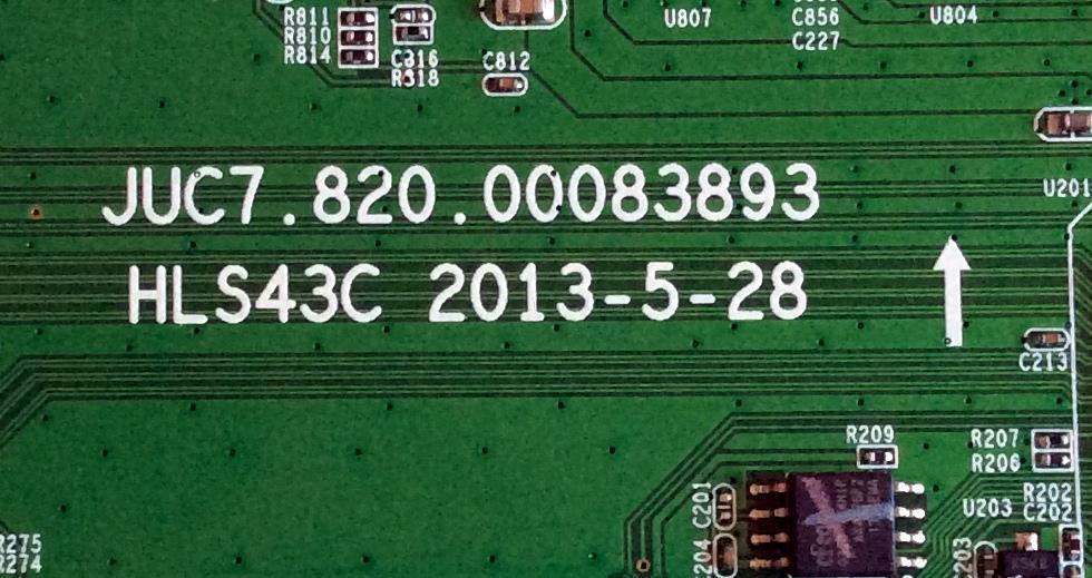 MAIN RCA / 923B3JRB / JUC7.820.00083893 / HLS43C / PANEL S43SD-YD02 / MODELO  - Imagen 2