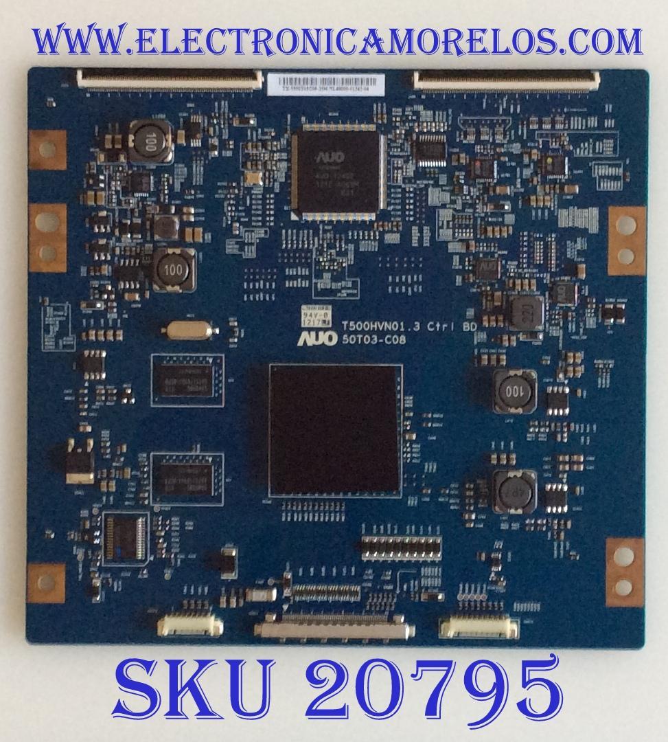 T-CON SAMSUNG / 55.50T03.C09 / T500HVN01.3 / 50T03-C08 / 5550T03C09 / PANEL SE500CSA-B2 / MODELO UN50ES6900FXZA AD01
