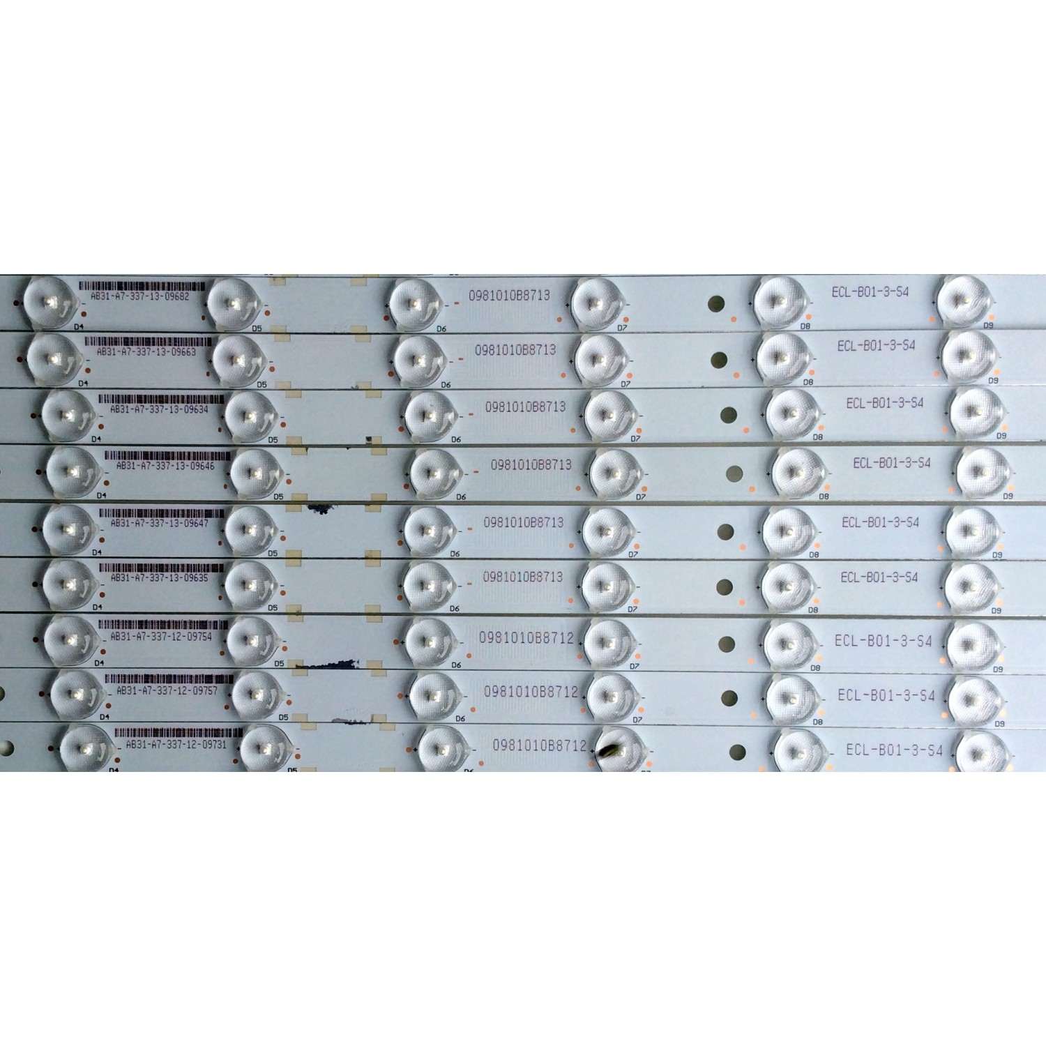 KIT DE LED PARA TV (16 PIEZAS) / VIZIO ECL-B01-3-S4 / 01R96-A / 01R97-A / AB31-A7-337-12 (A) / 0981010B8712 (A)  / AB31-A7-337-13 (B) / 0981010B8713 (B) / MODELO M65-E0 / M65-E0-B-V3  - Imagen 3