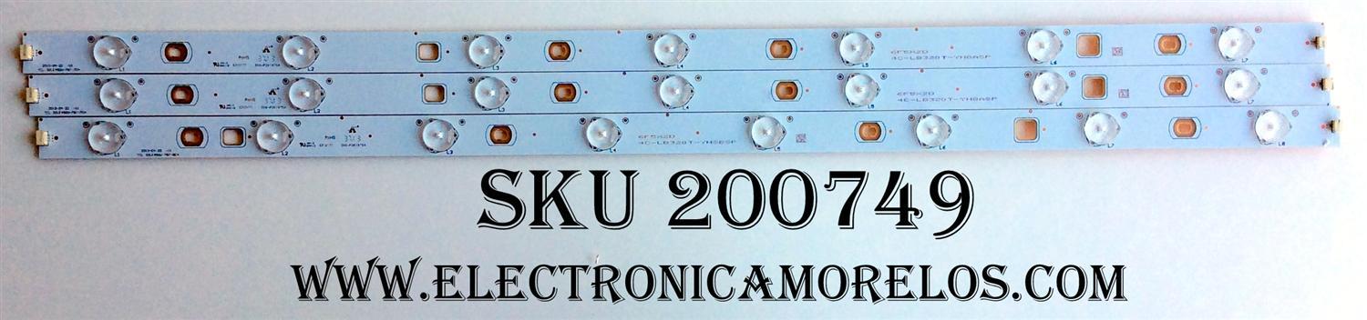 KIT DE LED PARA TV / TCL 4C-LB320T-YH8BSP / 6FSXZD / 066-P2K1975A / 32LE450U-787-7EA / 32LE450U-787-8EA	