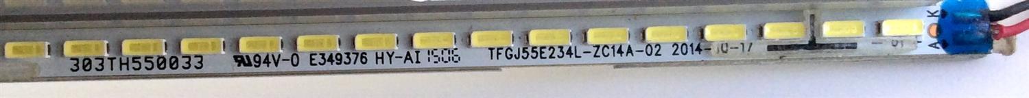 LED PARA TV / WESTINGHOUSE 303TH550033 / 303TH550034 / TFGJ55E234R-ZC14A-02 / TFGJ55E234L-ZC14A-02 / PANEL T550QVN03.0 / MODELOS WE55UT4200 TW-02001-A055I / WE55UT4200 TW-03501-A055I - Imagen 6