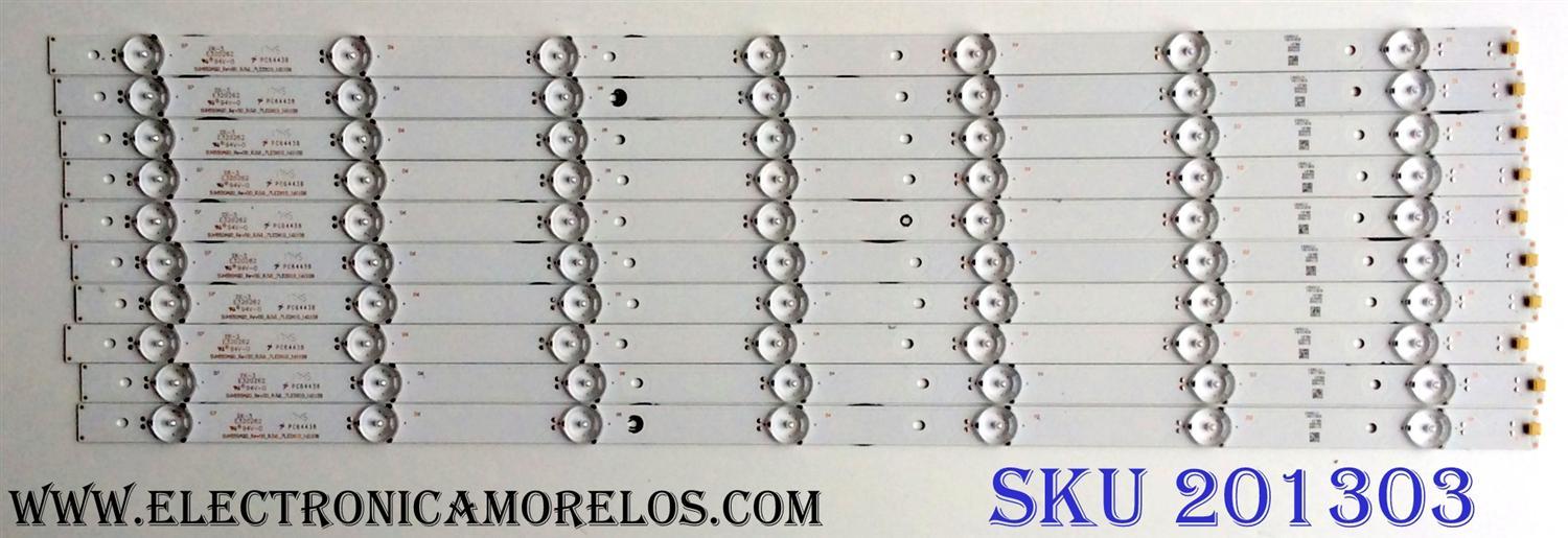 KIT DE LED´S PARA TV (10 PIEZAS) / HISENSE 1173547 / SVH550AQ0_REV00_RJW1_7LEDX10_161108 E3B111B1 / PANEL´S HD550K3U82-K1\S4\GM\ROH / HD550K3U82-K1\S0\GM\ROH / HD550K3U82-K1 / MODELOS 55H6D / 55DU6500