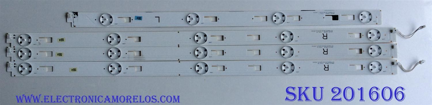 KIT DE LED´S PARA TV / SONY ((INCOMPLETO SOLO 4 PIEZAS)) SYV4942 / LC490EQY-SHM2 / SUY490A23_Rev00_5LED_R_150223 / SVY490A23_Rev00_5LED_R_150223 / SUY490A23_Rev00_5LED_L_150223 / SVY490A23_Rev00_5LED_L_150223 / MODELO XBR-49X800C	