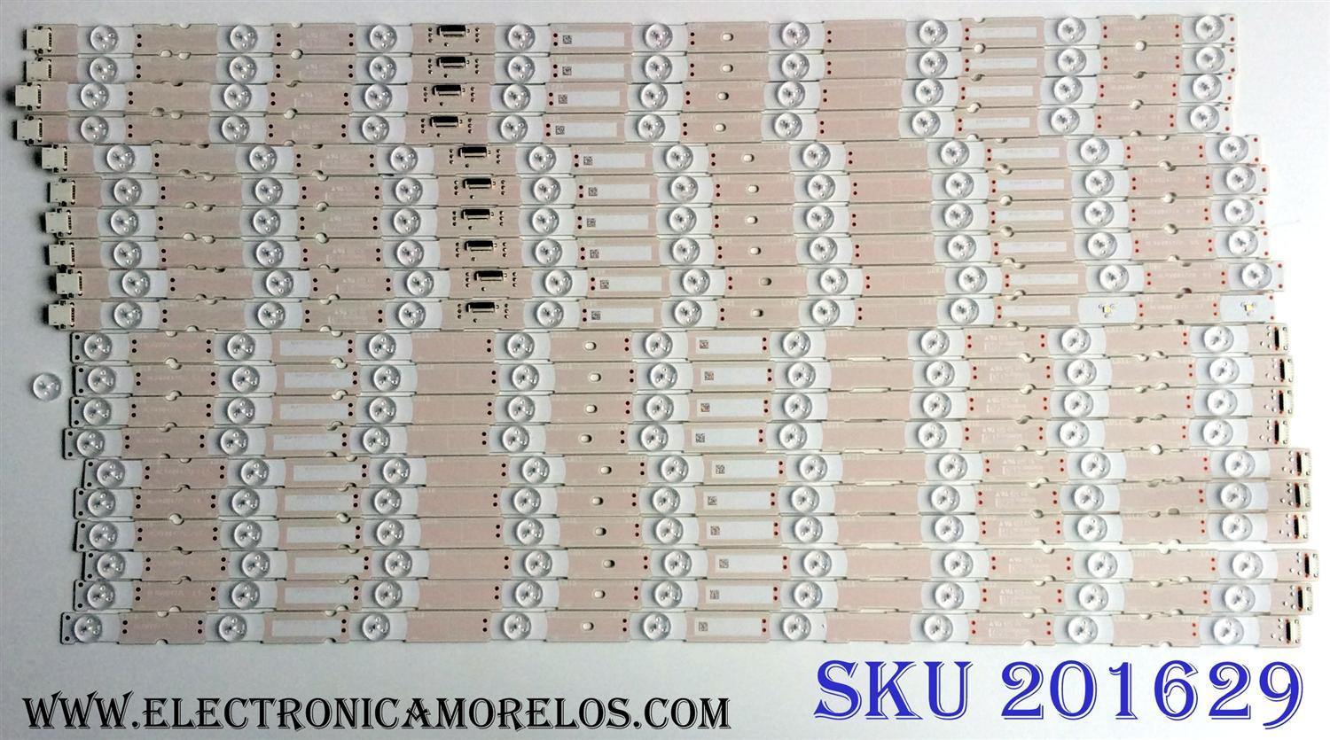 KIT DE LED'S PARA TV (20 PIEZAS) / SONY NLAW00477 / NLAW00477L / NLAW00477R / 80419101 / PANEL YD8F009DND01B / MODELO XBR-65X900F