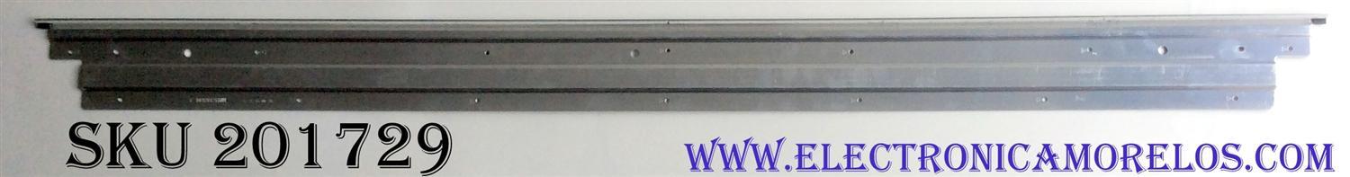LED PARA TV LG (1 PIEZA) / NUMERO DE PARTE MAK63869801 / 55UJ65 / 54LED_R_TYPE_REV0.9_161107 / LGE_17Y 55UJ65 1907 54LED_L_TYPE_REV0.9_161107 / PANEL'S NC550EGG-ABFN1 / HC550EGG / MODELOS 55UJ6540-UB / 55UK6500AUA / ((MEDIDAS 1.21M X 9CM))