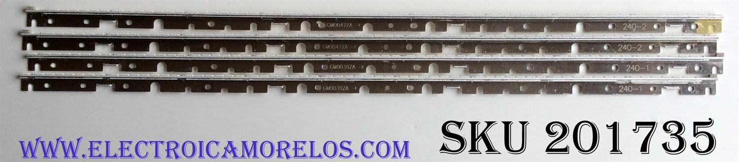 KIT DE LED'S PARA TV (4 PIEZAS) / SONY RUNTK4338TP / 090907 / 109-015-52 / PANEL LK460D3LA9S / MODELO KDL-46NX800