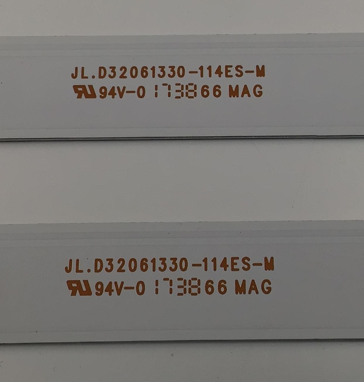 KIT DE LEDS PARA TV ELEMENT  ORIGINAL 2 PIEZAS / NUMERO DE PARTE JL.D32061330-114ES-M / 19AG430 / N171009 / 8149010032029 / T101 / 0215 / 330469 / 330468 / PANEL NC320CN991 / MODELO ELEFW328X - Imagen 2