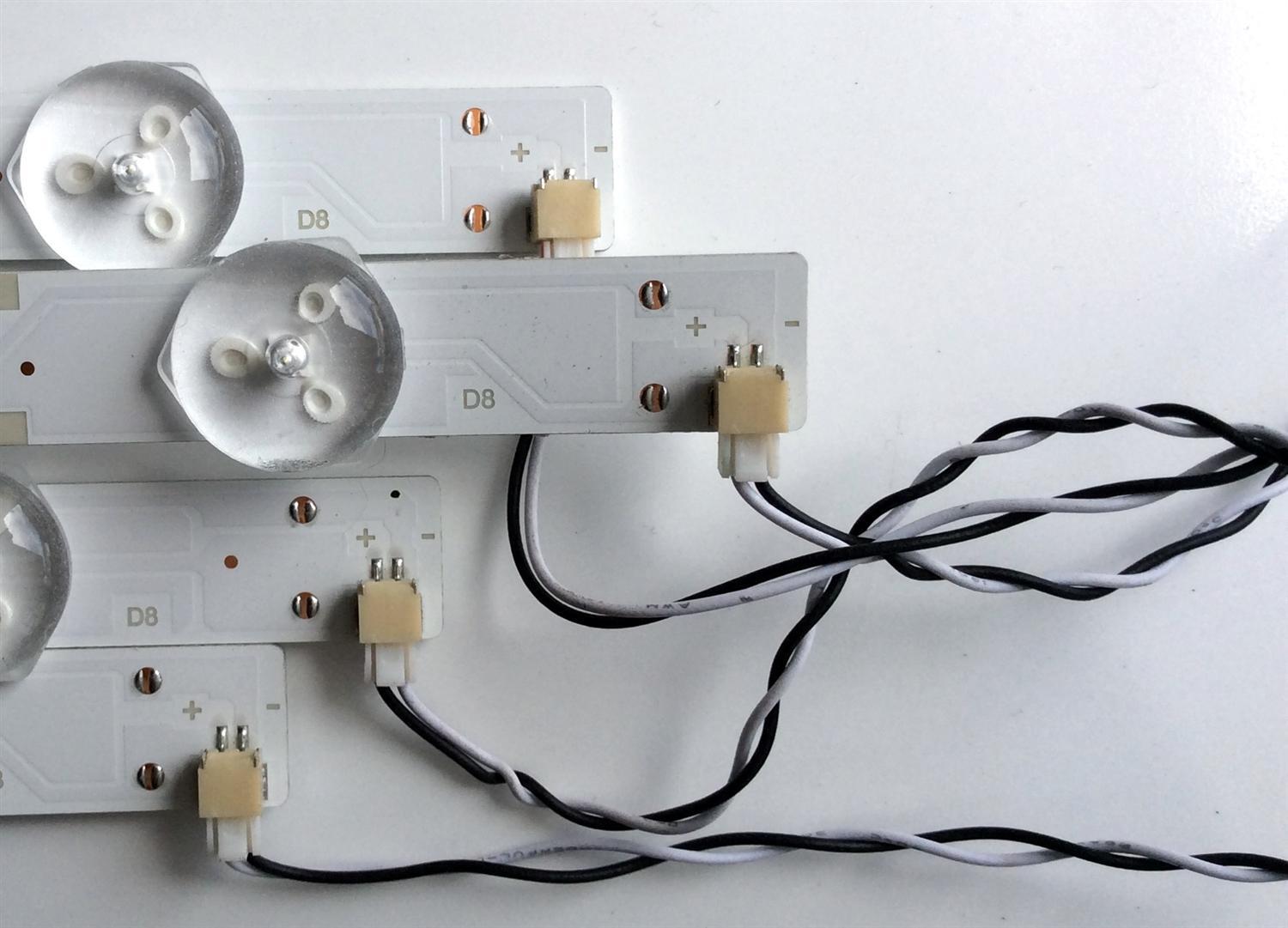 KIT DE LED'S PARA TV (4 PIEZAS) / VIZIO IC-C-VZAA48D828A / IC-C-VZAA48D828B / IC-C-VZAA48D828C / IC-C-VZAA48D828D / PANEL LSC480HN08 / MODELO D48F-F0 - Imagen 2