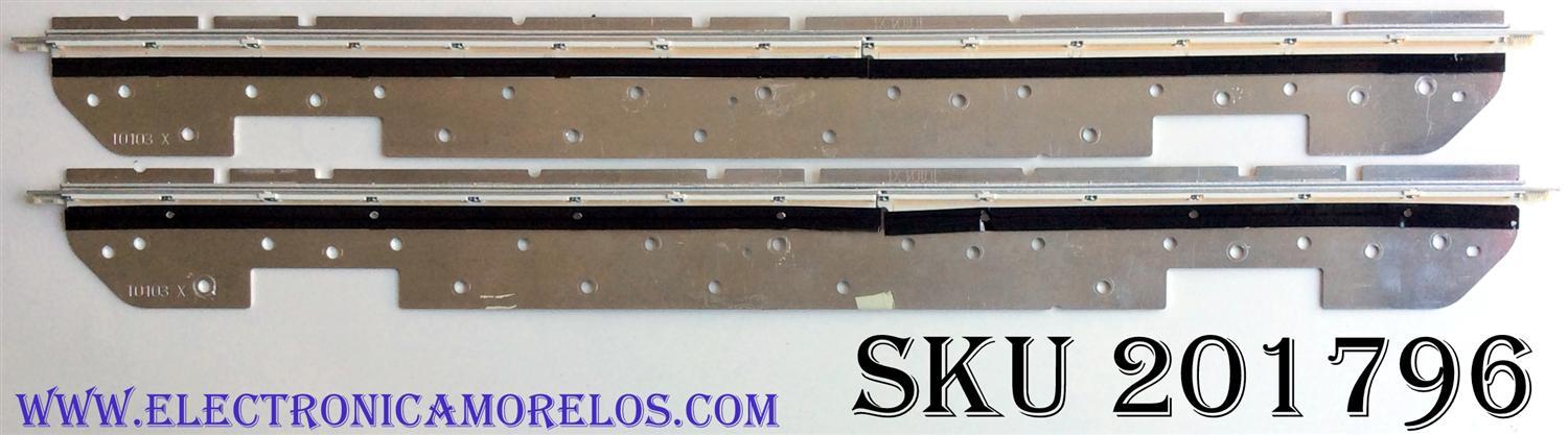 KIT DE LED'S PARA TV (2 PIEZAS) / SHARP K4452TP / T0103 X / 18600 / PANEL LK520D3LWB0Z / LK520D3LWBOZ / MODELO LC-52LE920U