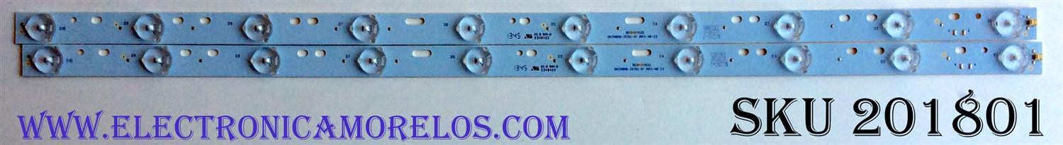 KIT DE LED'S PARA TV (2 PIEZAS) / SCEPTRE DH315D10-ZC15C-01 / 303DH315033 / E348423 / N123C-J / D22536 / 131105B2 / PANEL CN32HA631 / MODELO X32