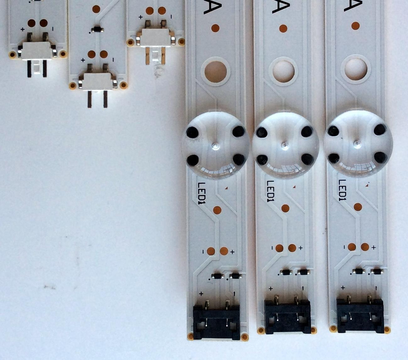 KIT DE LED'S PARA TV (6 PIEZAS) / LG A-TYPE LC43490077A / B-TYPE LC43490078A / LC43490077A / LC43490078A / SSC_43UJ63_A_S / SSC_43UJ63_B_S / SSC_43UJ63_7LED_REV01_170930 / LGD43077 / PANEL NC430DGG-AAFX3 / 43UJ6300-UA / 43UJ6300-UA.BUSYLJM - Imagen 3