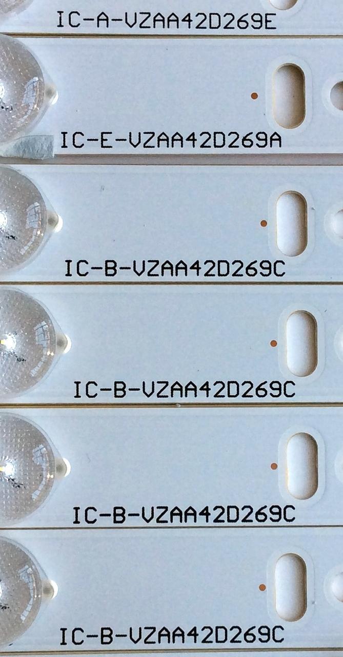 KIT DE LED'S PARA TV (12 PIEZAS) / VIZIO IC-E-VZAA42D269A / IC-A-VZAA42D269E / IC-B-VZAA42D269C / IC-F-VZAA42D269B / IC-B-VZAA42D269F / IC-C-VZAA42D269D / 098101022114 / 098101022115 / PANEL T420HVN06.0 / MODELO E420I-B0 LAQAPTAQ / E420I-B0 LATAPTAQ - Imagen 6