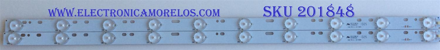 KIT DE LED'S PARA TV SCEPTRE ((2 PIEZAS)) / NUMERO DE PARTE C621PHHB01F7A / KB-FR-4 LE-600 / PANEL CN32HB812 / MODELO X325BV