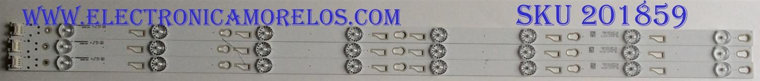 KIT DDE LED'S PARA TV (3 PIEZAS) / TCL / 40HR330M0BA2 / LD2QD2U0-C-K / 4C-LB4008-HR2 / PANEL LVF400550T / MODELO 40F53750