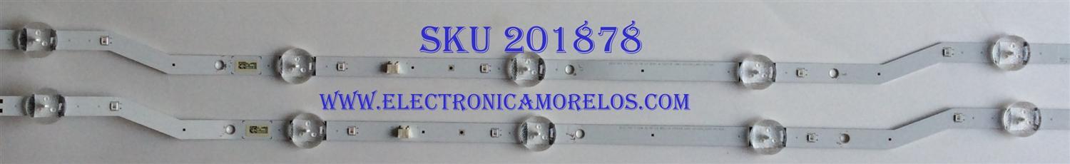 KIT DE LED'S PARA TV (2 PIEZAS) / SAMSUNG / BN96-36233A / 2015 SVS F-COM 32 HD L5 REV1.2 150206 LM41-00133A /  PANEL JJ032AGE-R5 /  MODELOS UA32K4000ARXEG / (MAS MODELOS EN DRISCRIPCIÓN)  