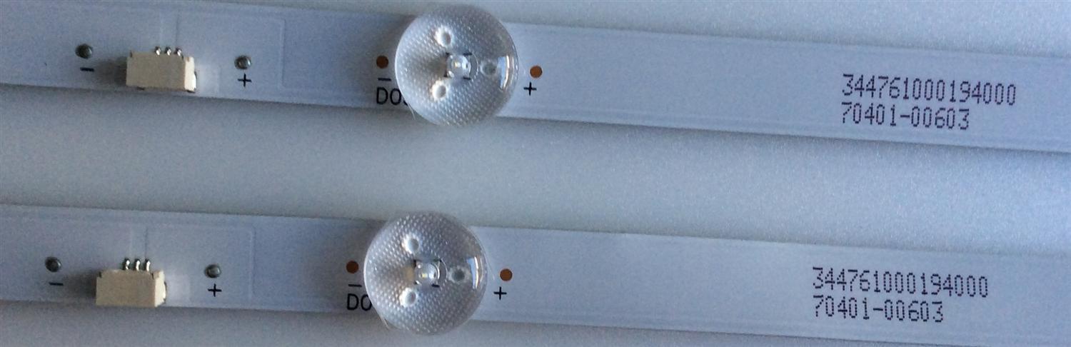 KIT DE LEDS PARA TV SHARP ORIGINAL 2 PIEZAS / NUMERO DE PARTE SVGC320_3030_6LED_REV04_20170728 / 344761000194000 / 70401-00603 / 170V06D / PANEL BOEI320WX1-01 BOE / MODELOS LC-32Q5200U / LC-32Q5230U - Imagen 3