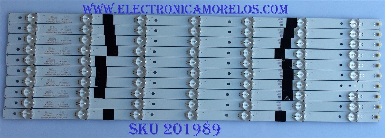 KIT DE LED'S PARA TV (10 PIEZAS) / HISENSE 1173547 / SVH550AQ0_REV00_RJW1_7LEDX10_161108 / PC64438 / PANEL´S HD550K3U82-K1\S5\GM\XP\BBY\ROH / HD550K3U82-K1\S5\GM\BBY\ROH / ST5461D07-1-XR-2 / MODELO LC-55LBU591U