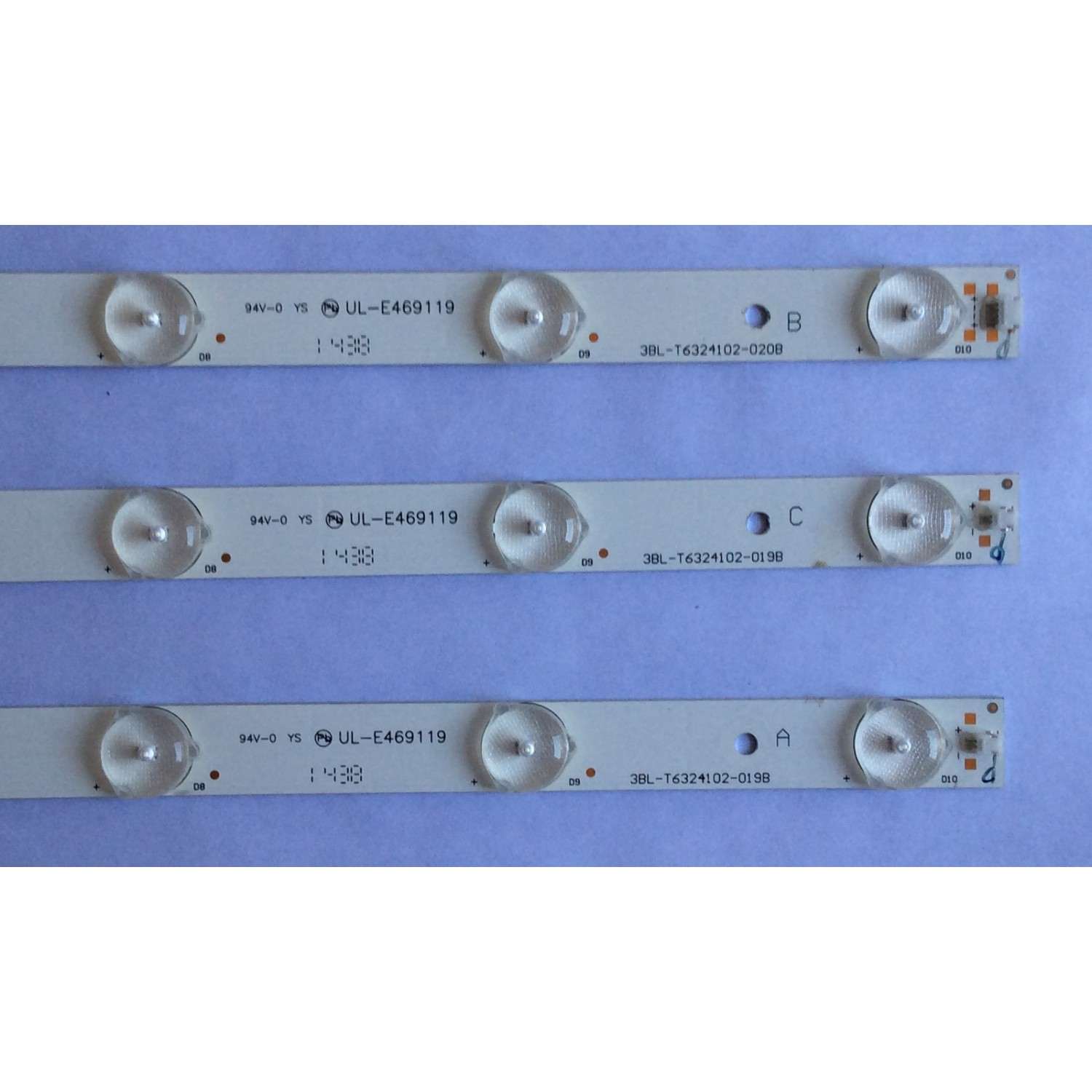 KIT DE LED'S PARA TV WESTINGHOUSE ((3 PIEZAS)) / NUMERO DE PARTE 3BL-T6324102-020B / 3BL-T6324102-019B / JS-GY33EJWD-0002 / PANEL ST3151A04-7 VER.2.4 / MODELO DWM32H1Y1 TW-00371-P032D - Imagen 2