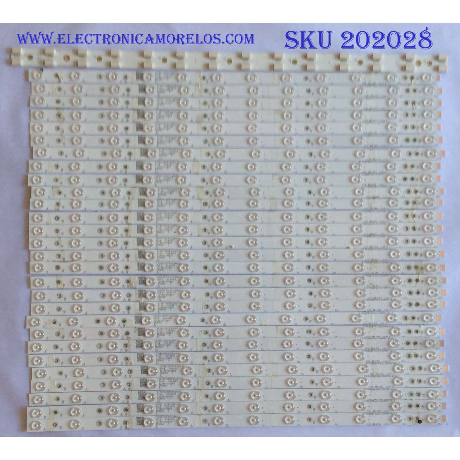 KIT DE LED´S PARA TV VIZIO (28 PIEZAS) / NUMERO DE PARTE LB-PM3030-GJVIZIOP55 / LB-PM3030 / GJVIZIOP551 / 210BZ12D0B33LBM02X / LB-PM3030-GJVIZIOP5514X24-T / MODELO P55-F1 / PANEL TPT550U1 -QVN05.U REV:S59B0A